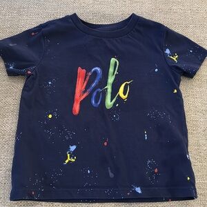 18 month water color polo tee